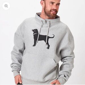 The Black Dog Gray Heavyweight Fisherman Sweatshirt